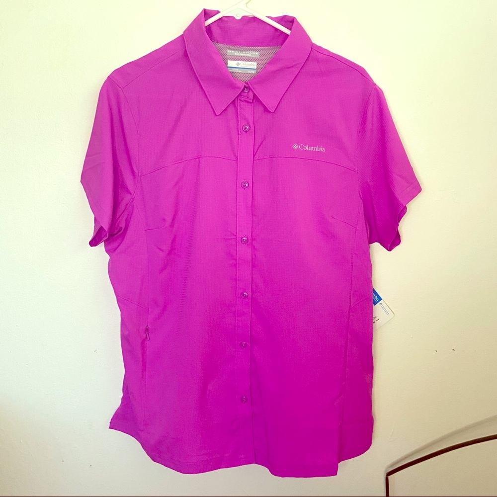 NWT Columbia Meadowgate Short Sleeve Top Size XL
